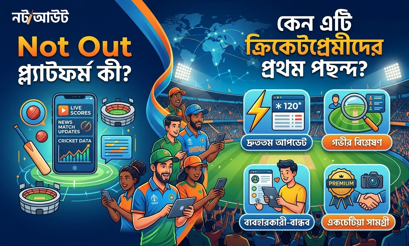 Not Out প্ল্যাটফর্ম কী এবং কেন এটি ক্রিকেটপ্রেমীদের প্রথম পছন্দ?